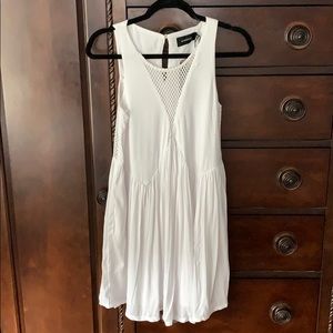 NWT MINKPINK White Mesh Panel Dress
